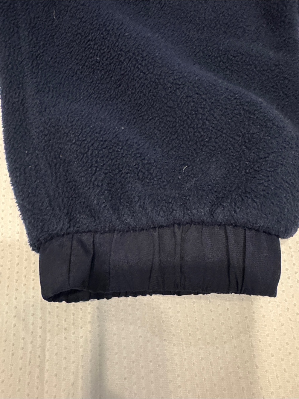 Navy Fleece Utility Pants/Jogger Pants with Orange Drawstring - Picture 5 of 12